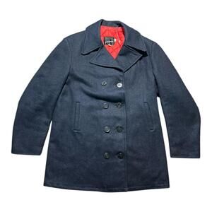 Vintage 70s JC Penney Navy Wool Peacoat Mens